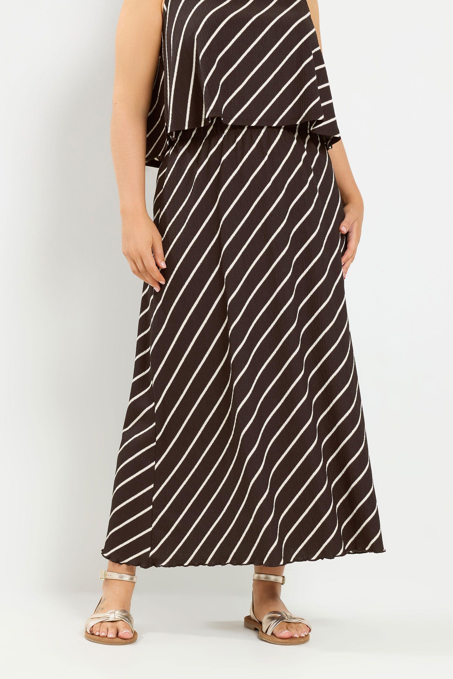 Stripe Maxi Skirt by YOURS