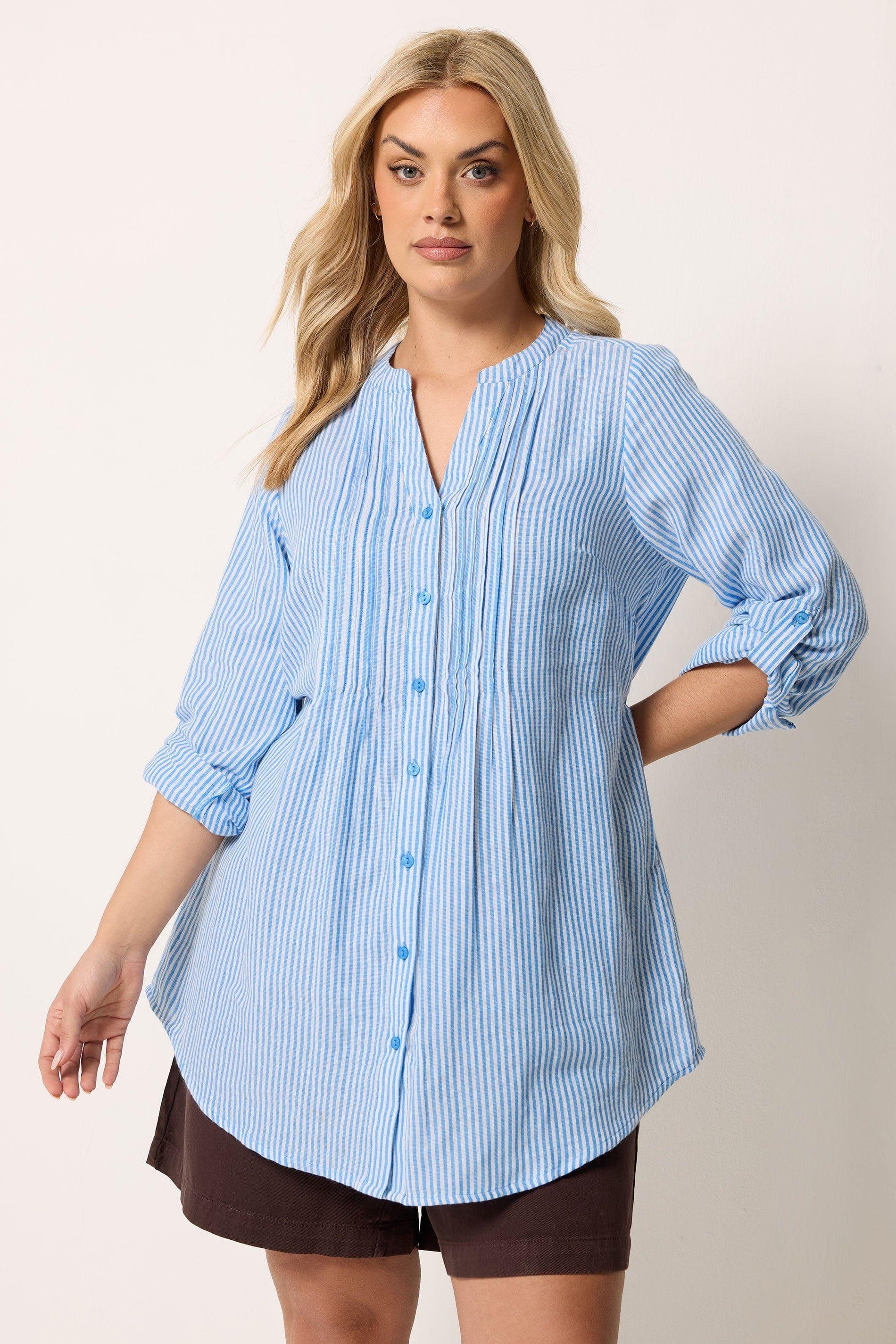 Stripe Pintuck Shirt by YOURS
