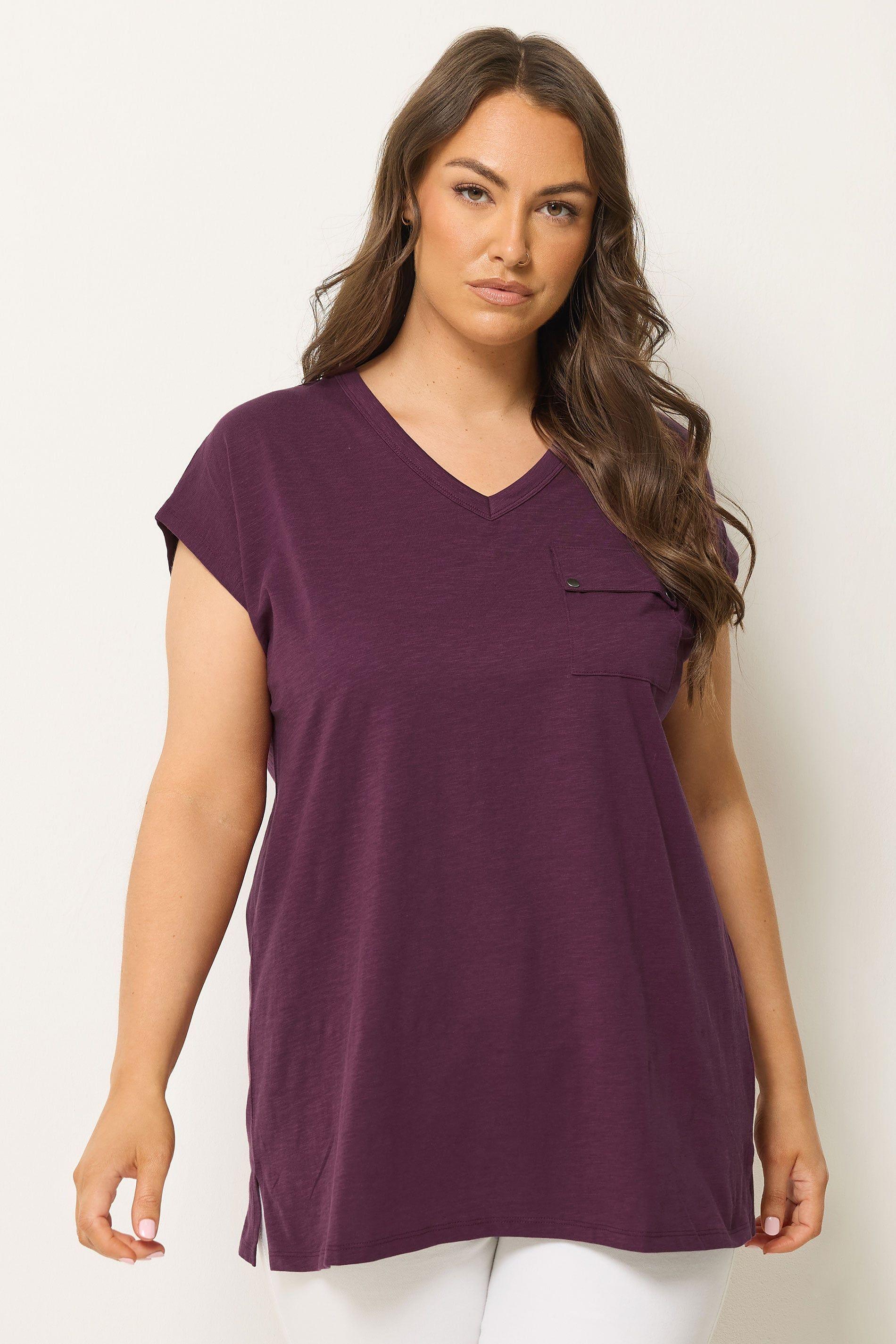 Stud Pocket T-Shirt by YOURS