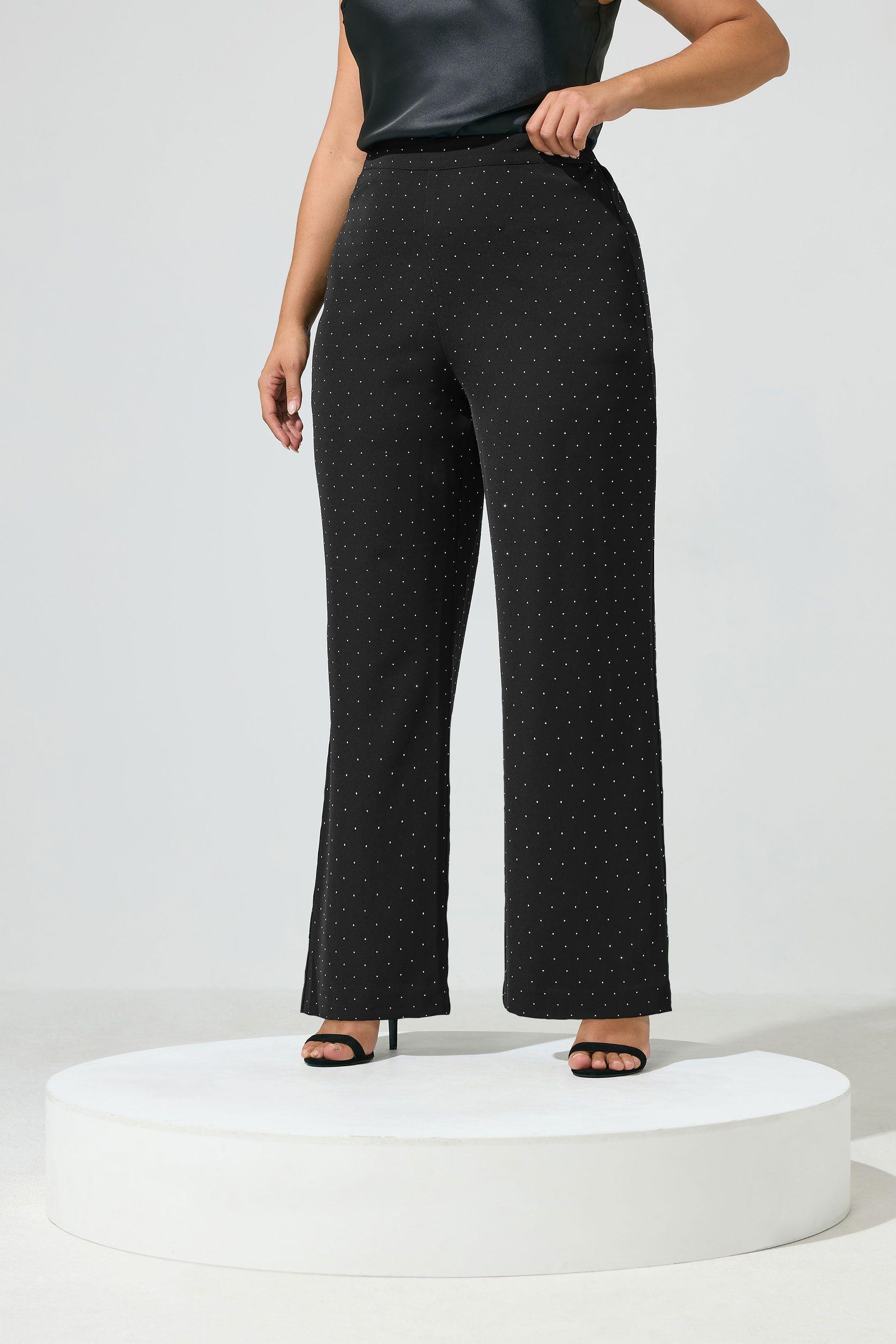 Stud Straight Leg Trousers by YOURS