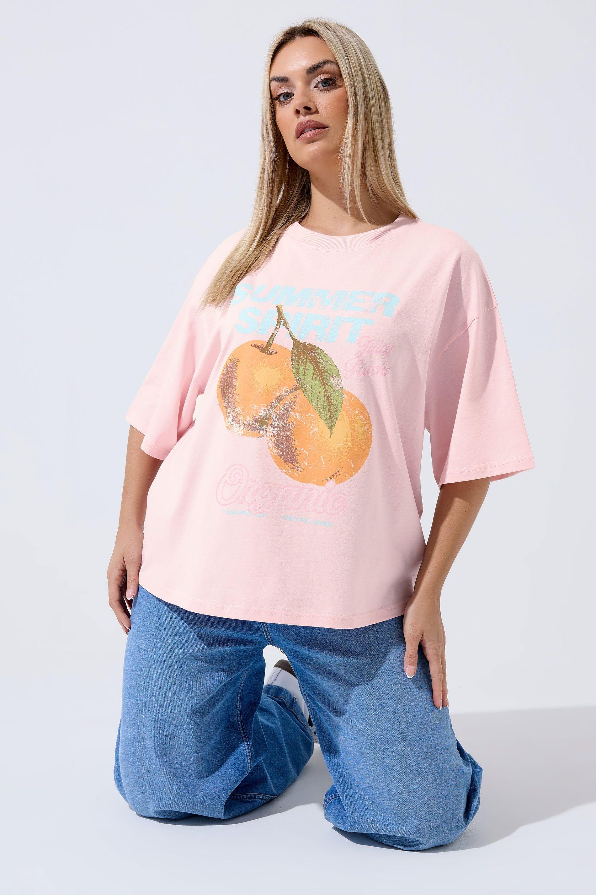 'Summer Spirit' Slogan T-Shirt by YOURS