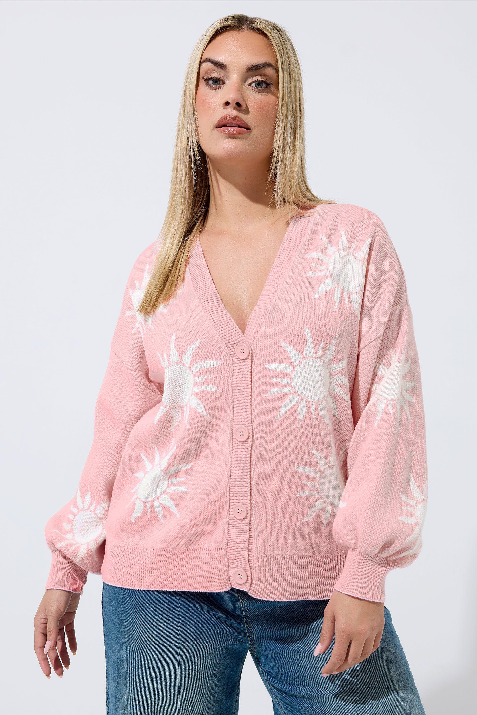Sun Balloon Sleeve Knitted Cardigan by YOURS