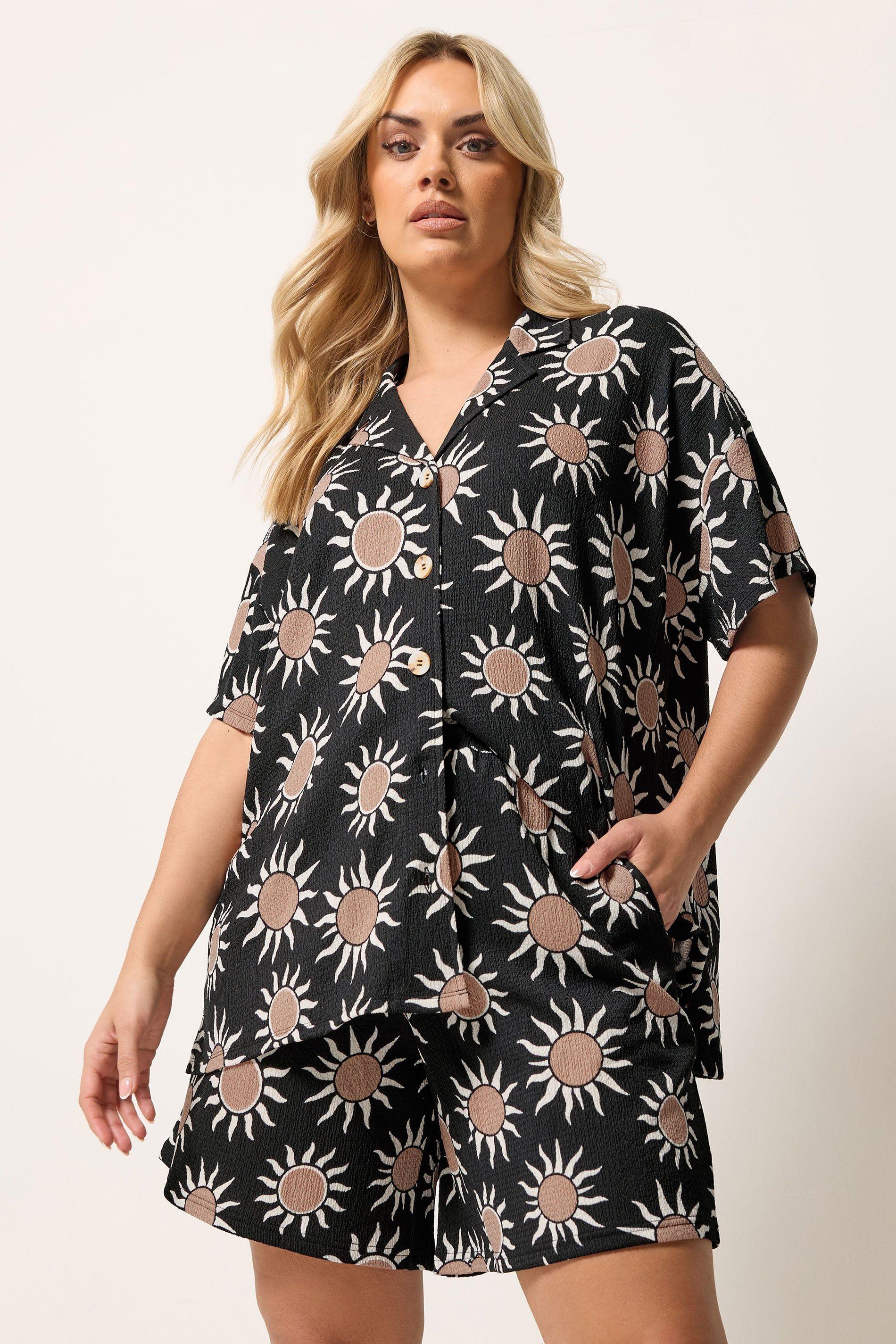 Sun Print Shorts by YOURS