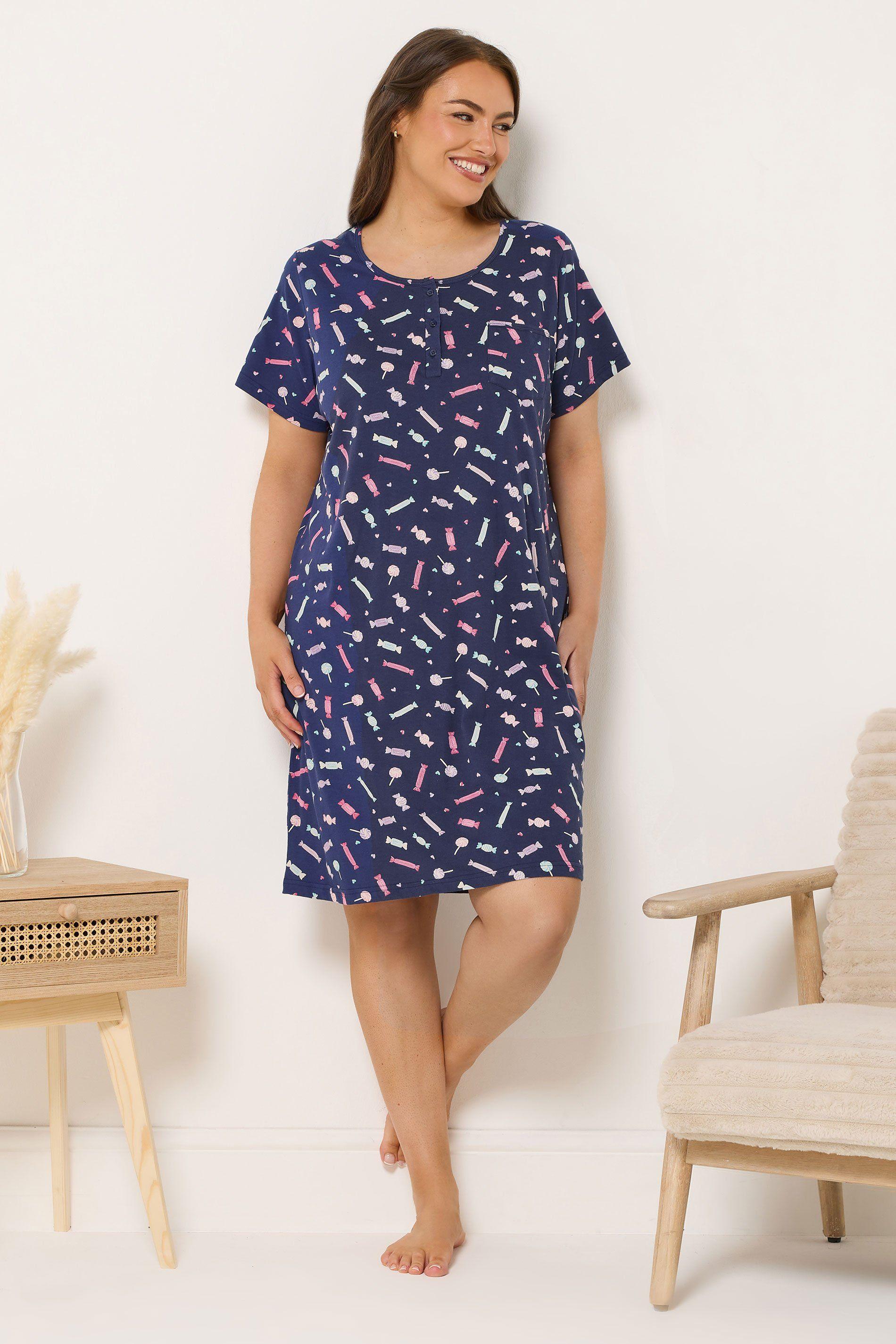 Sweet Print Placket Nightdress by YOURS