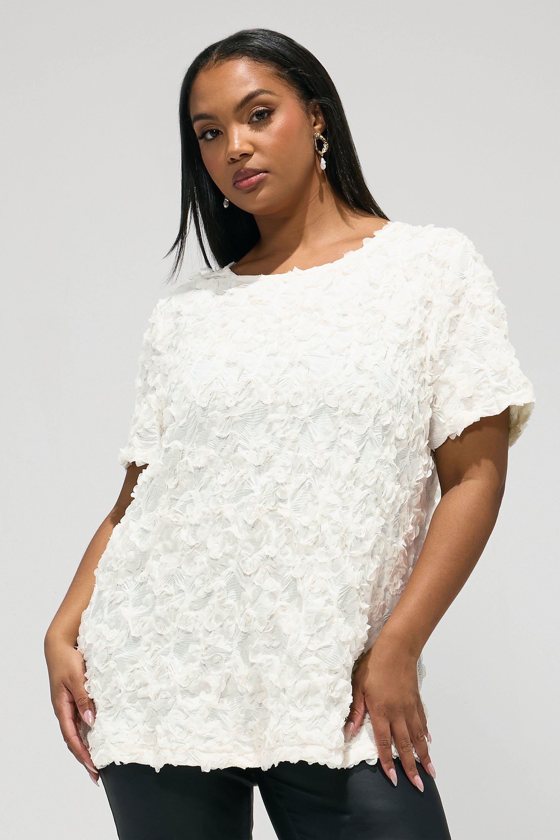 Textured Abstract Blouse by YOURS