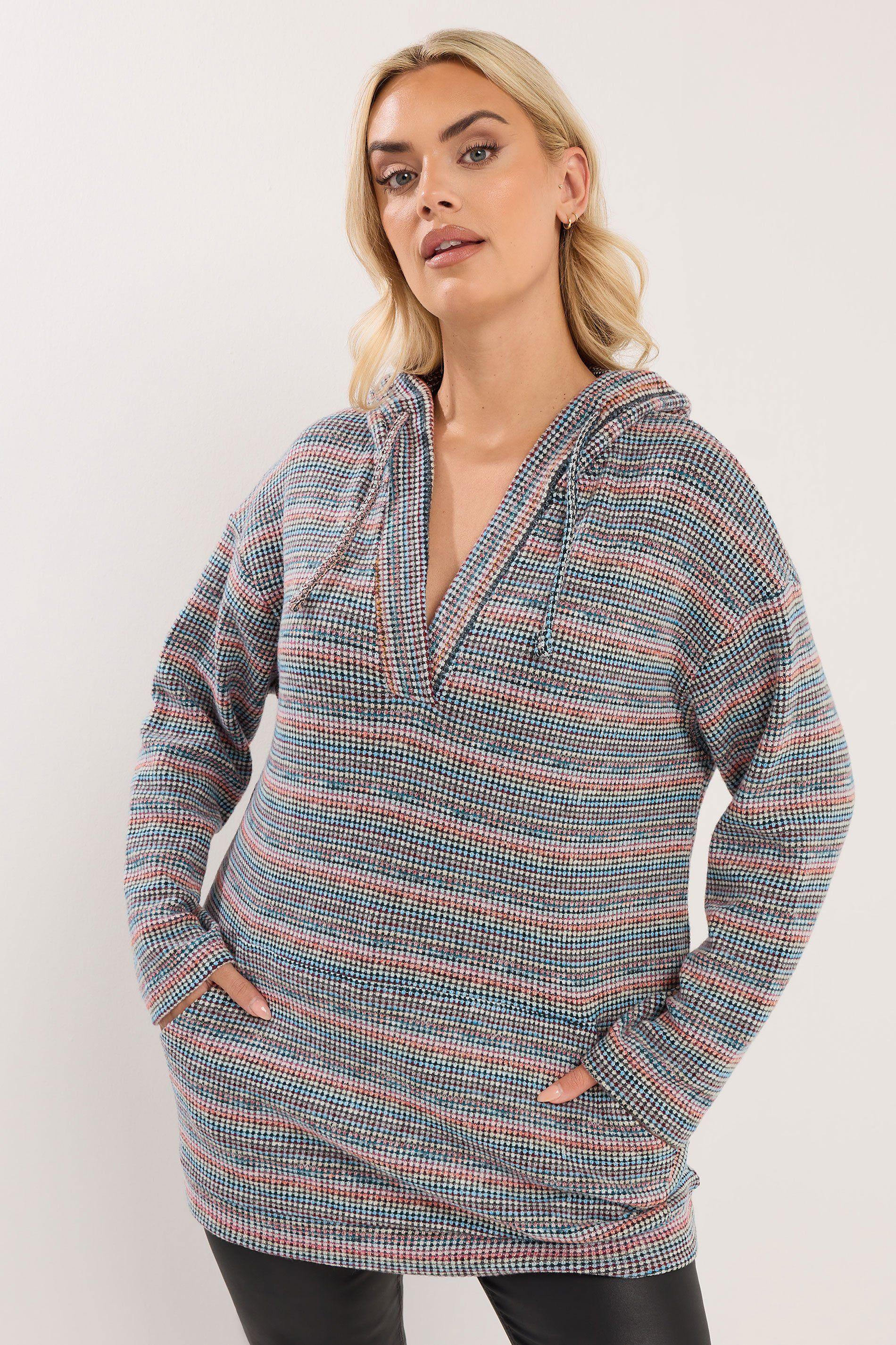 Textured Hooded Jumper by YOURS