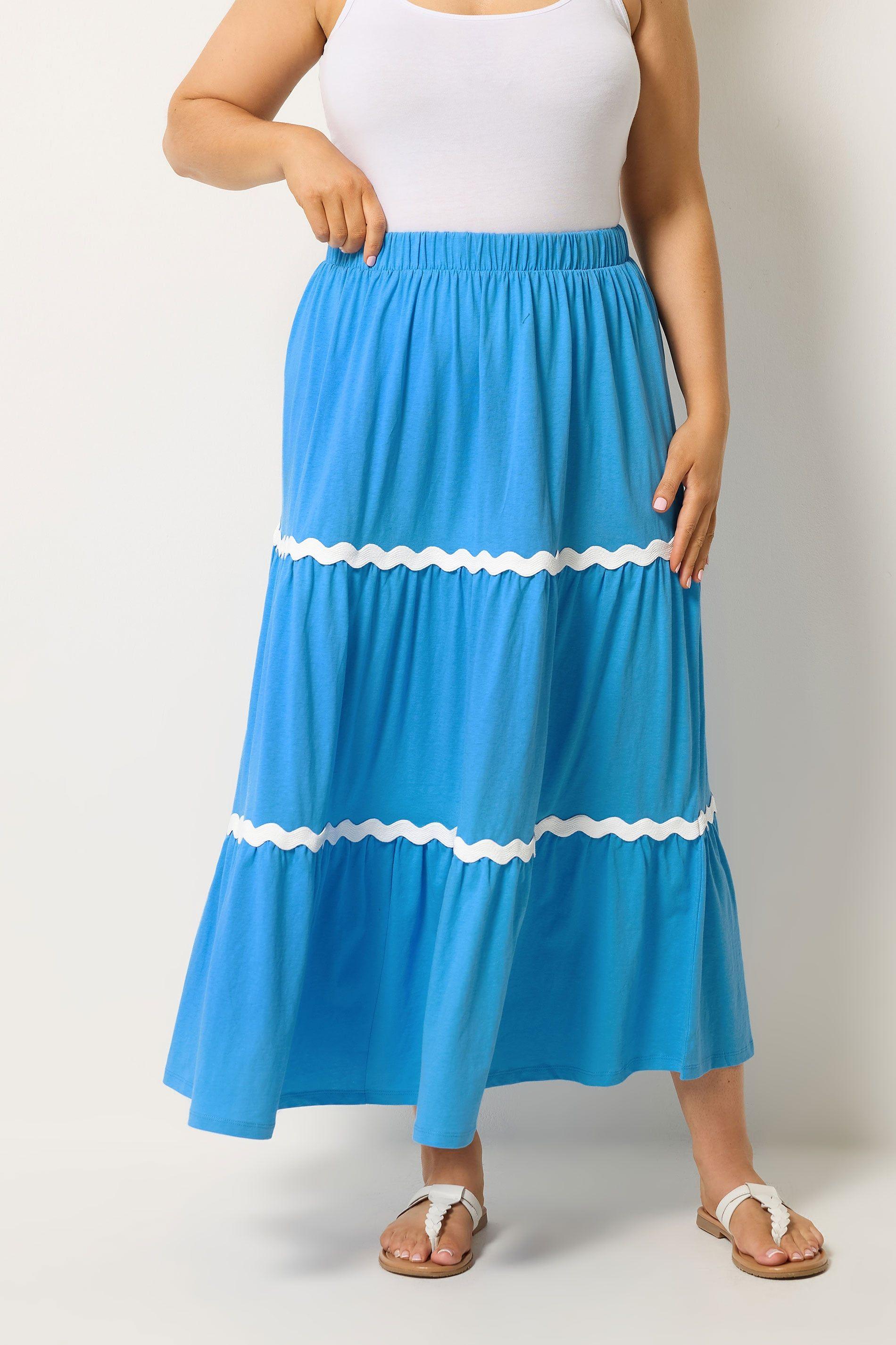 Tiered Maxi Skirt by YOURS