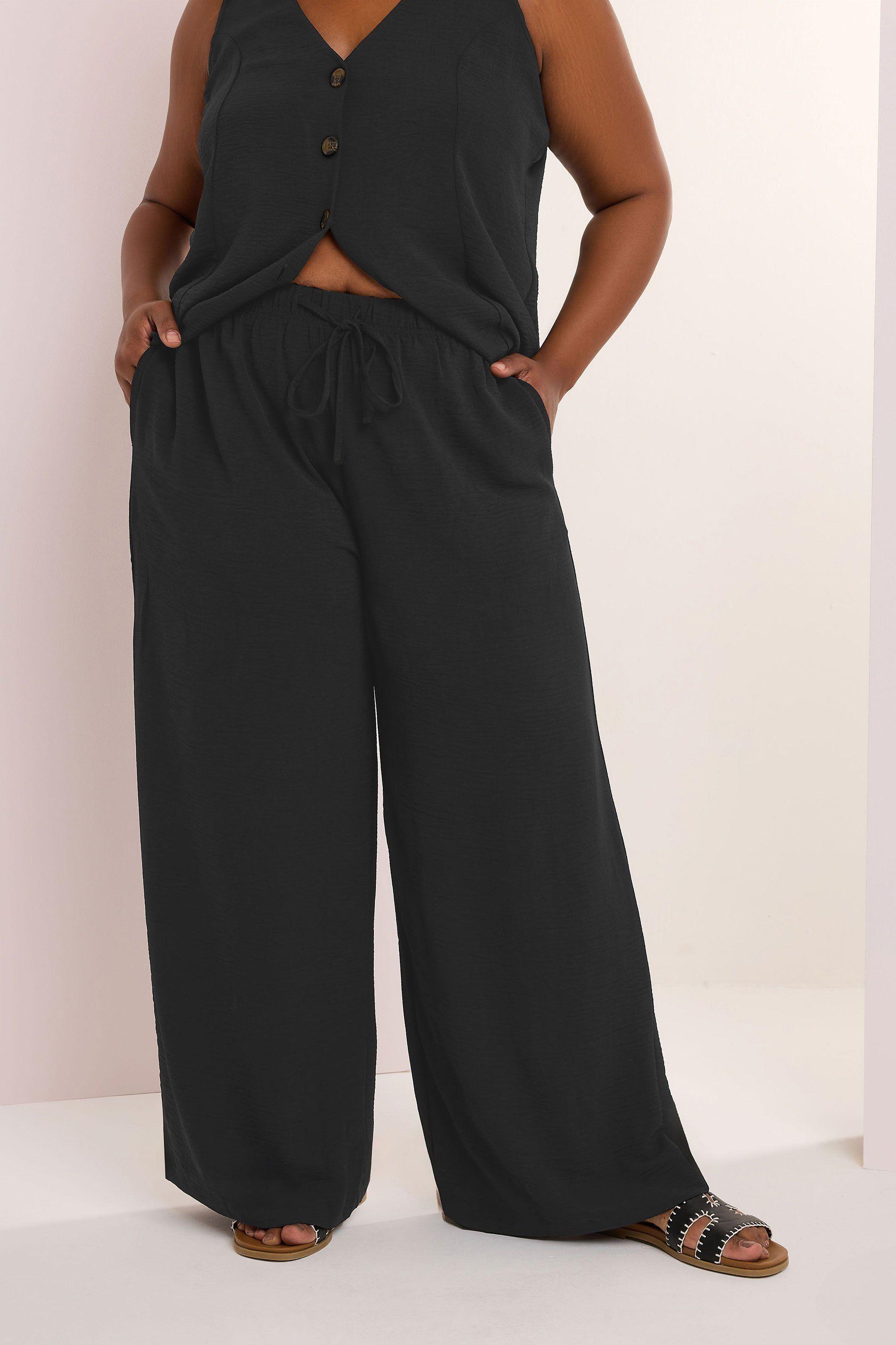 Twill Wide Leg Trousers by YOURS