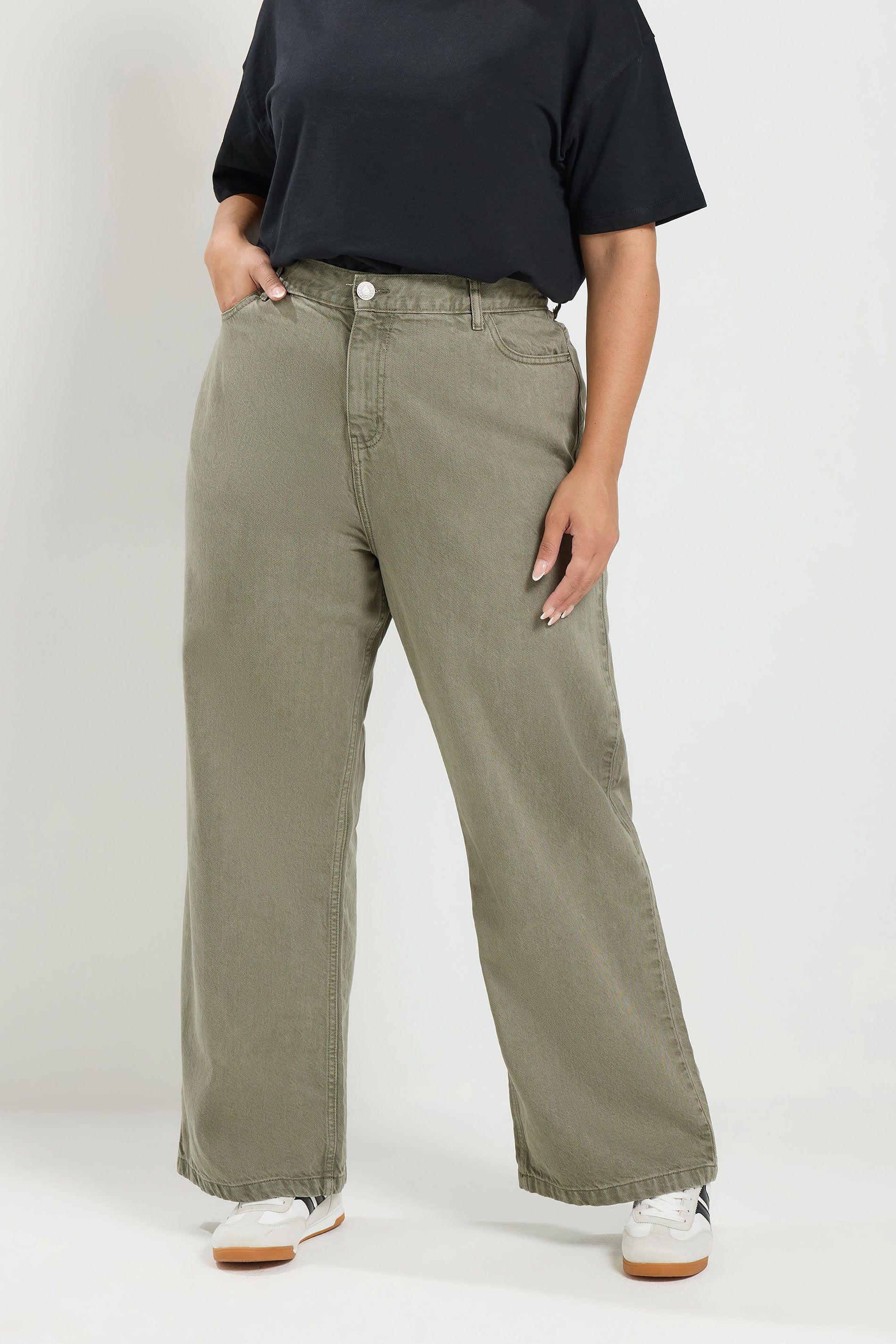 Washed Wide Leg Jeans by YOURS