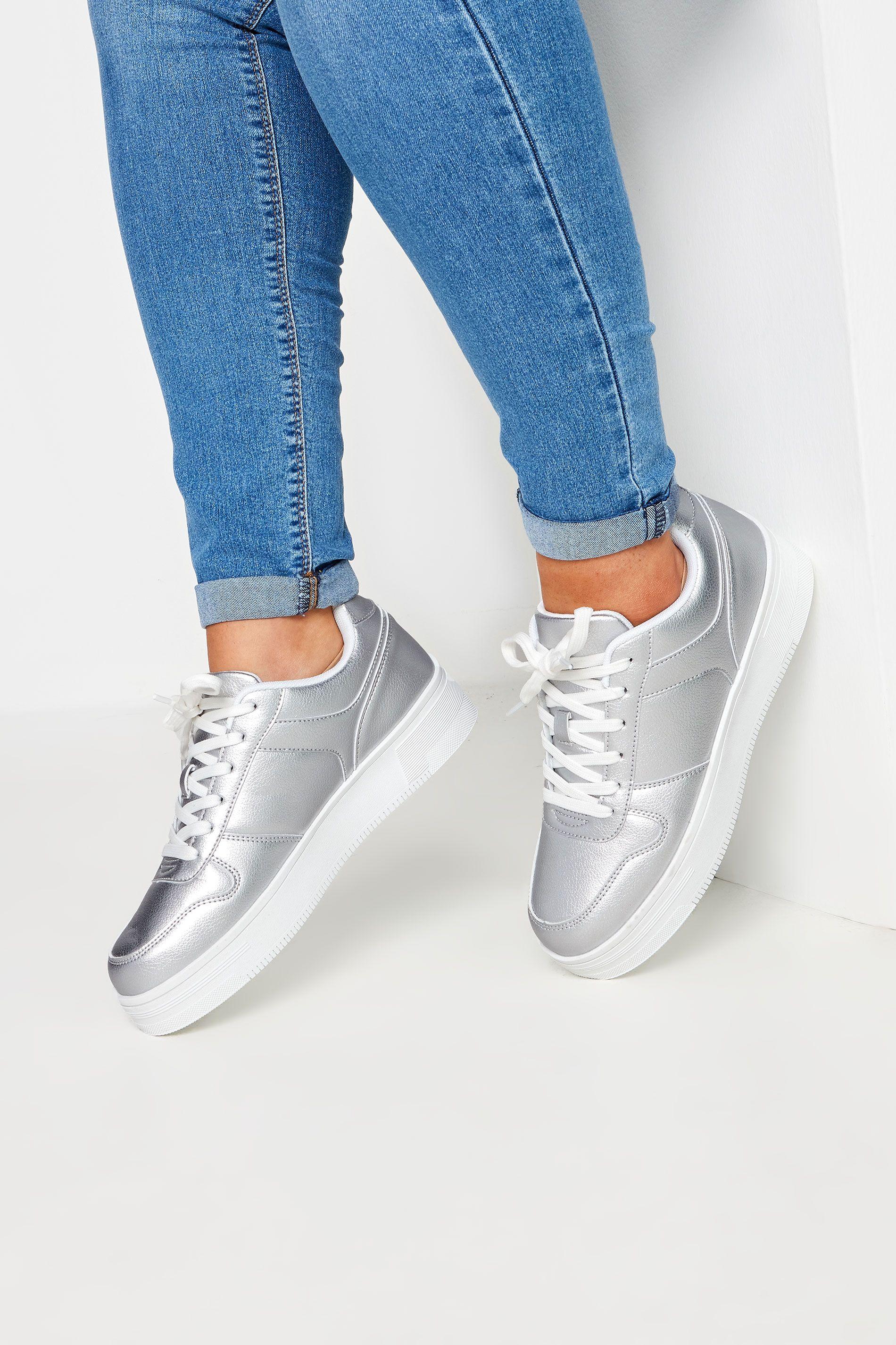 Wide Fit Lace Up Chunky Trainers by YOURS