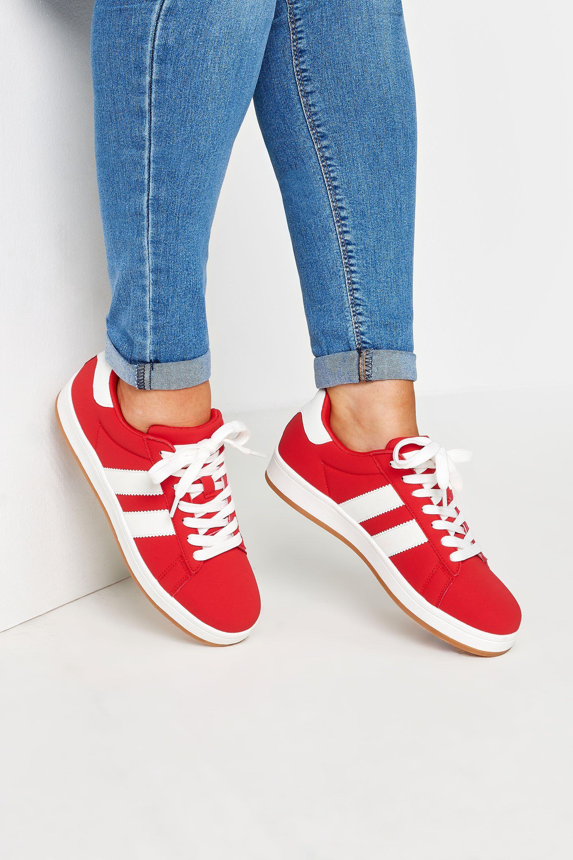 Wide Fit Lace Up Trainers by YOURS