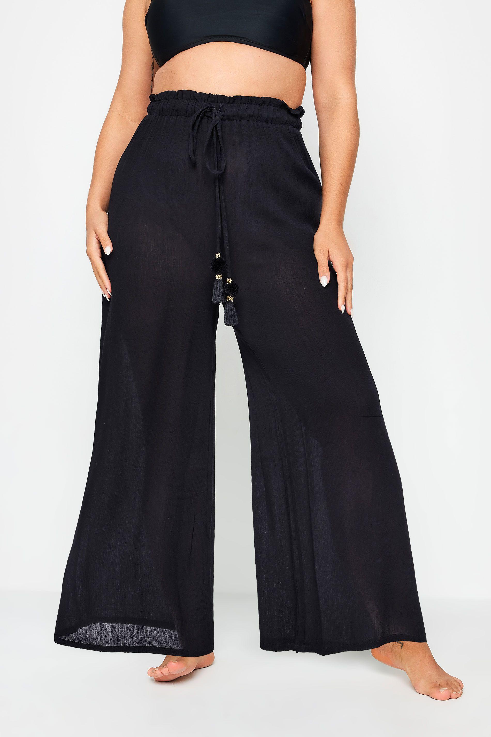 Wide Leg Beach Trousers by YOURS
