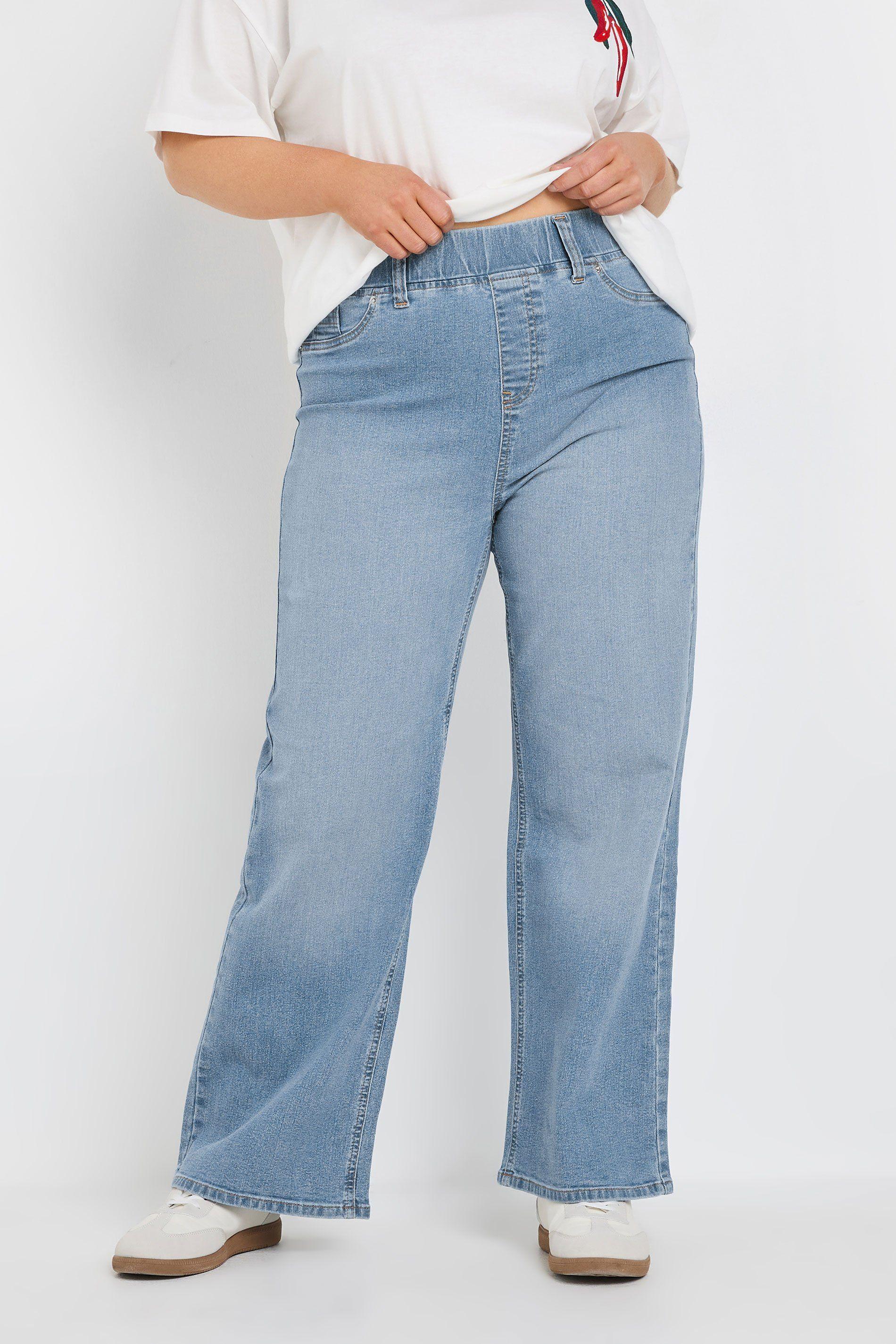 Wide Leg Stretch Jeggings by YOURS