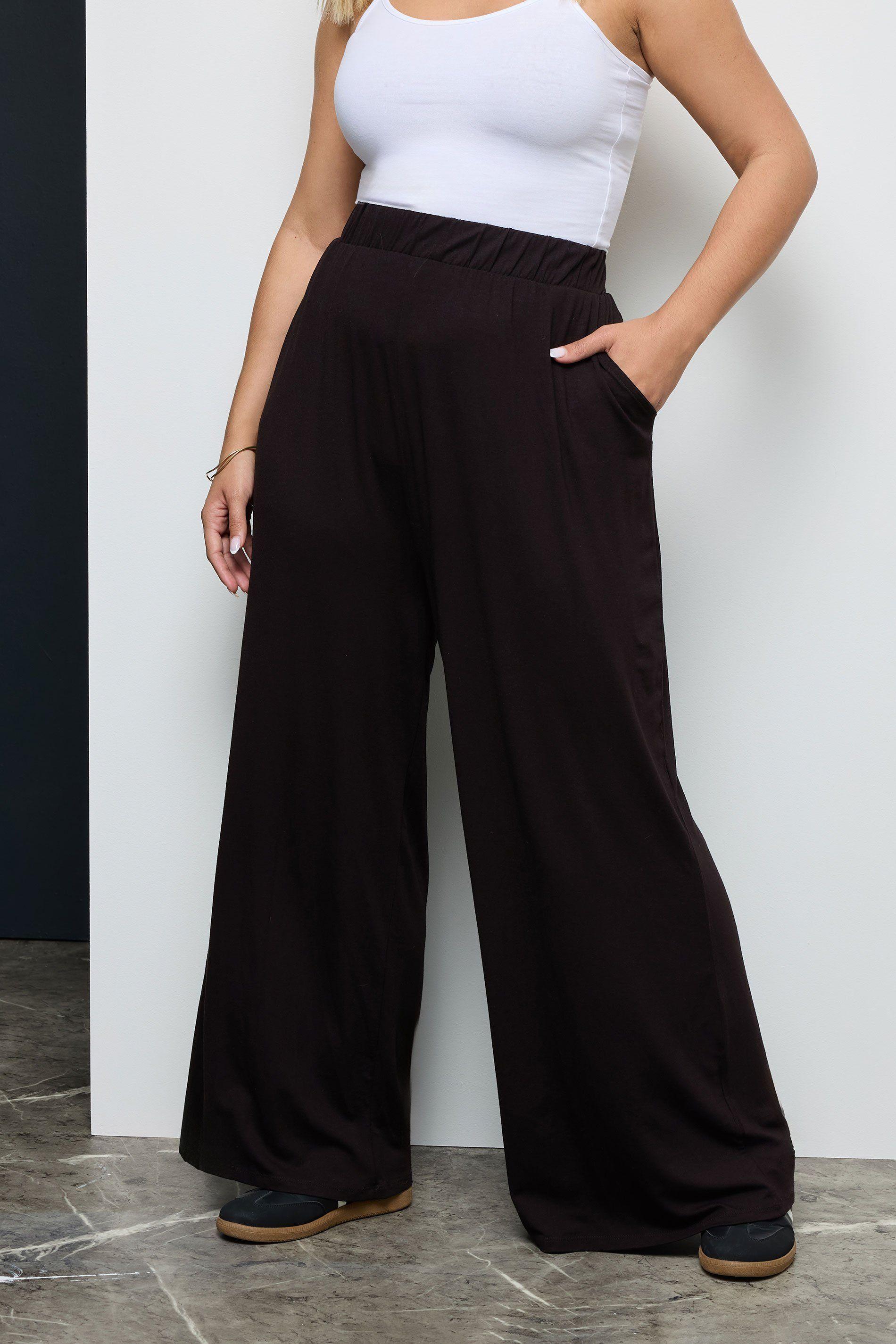 Wide Leg Stretch Trousers by YOURS