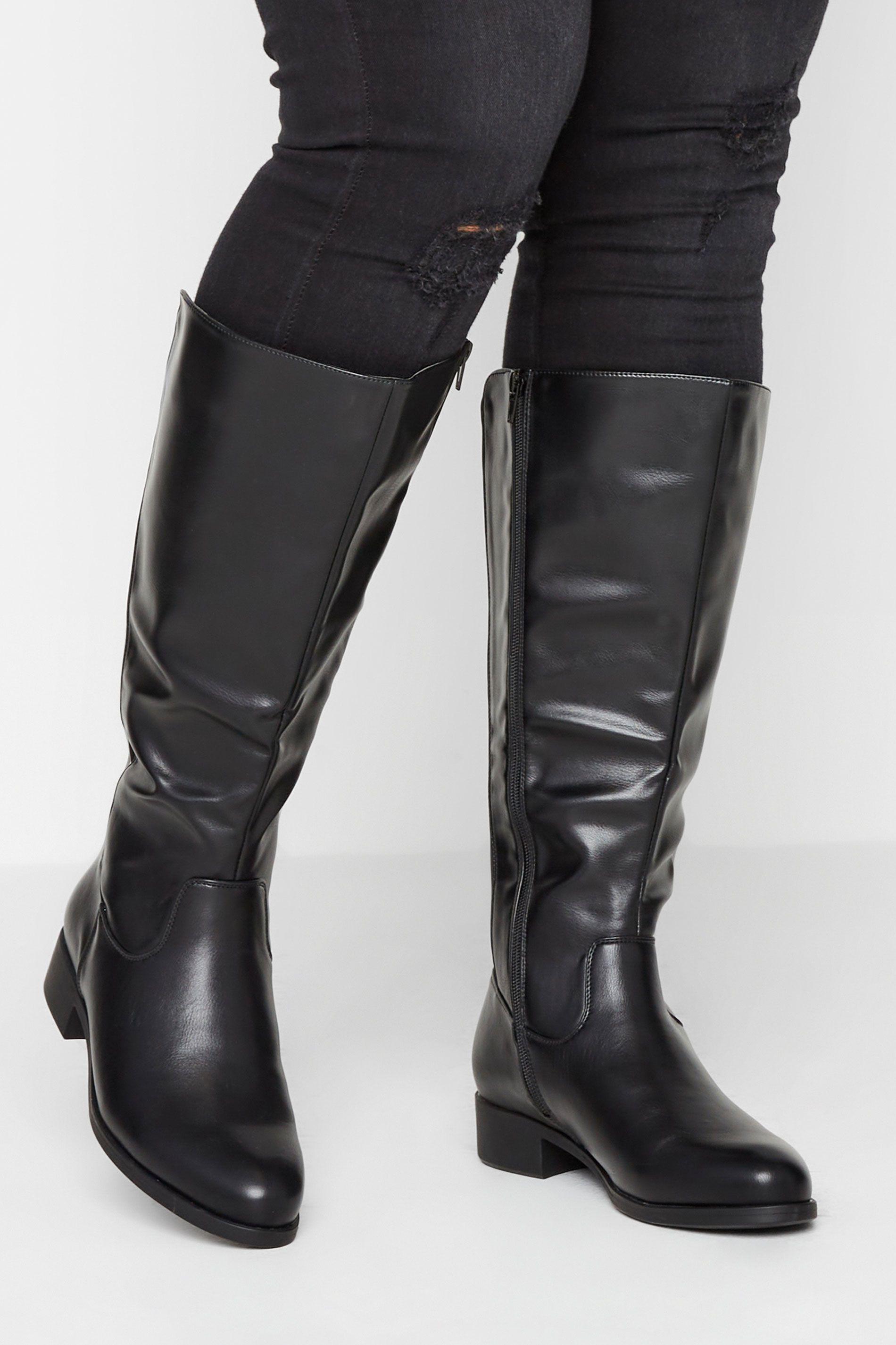Wide & Extra Wide Fit Knee High Boots by YOURS
