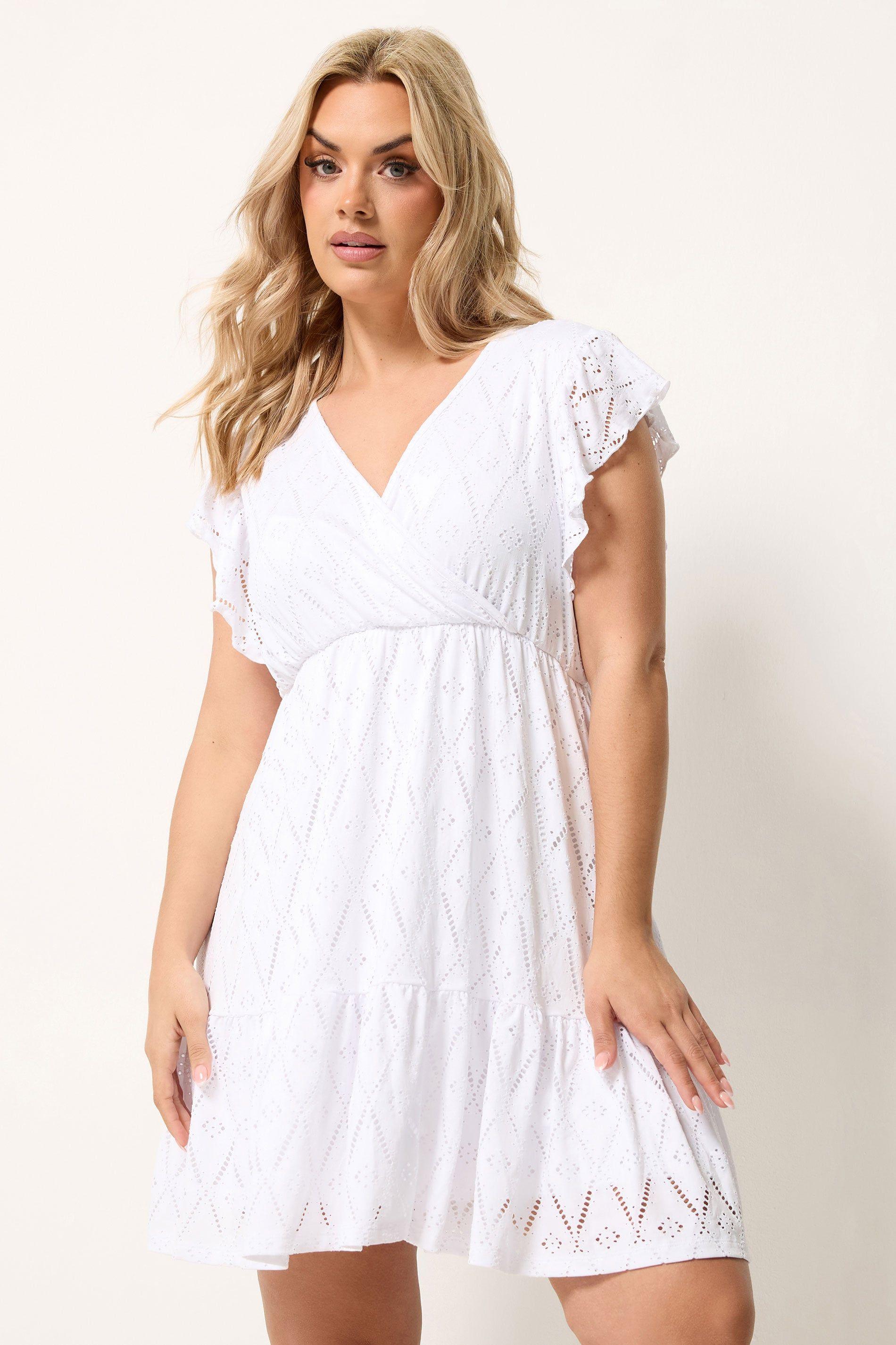 Wrap Pointelle Dress by YOURS