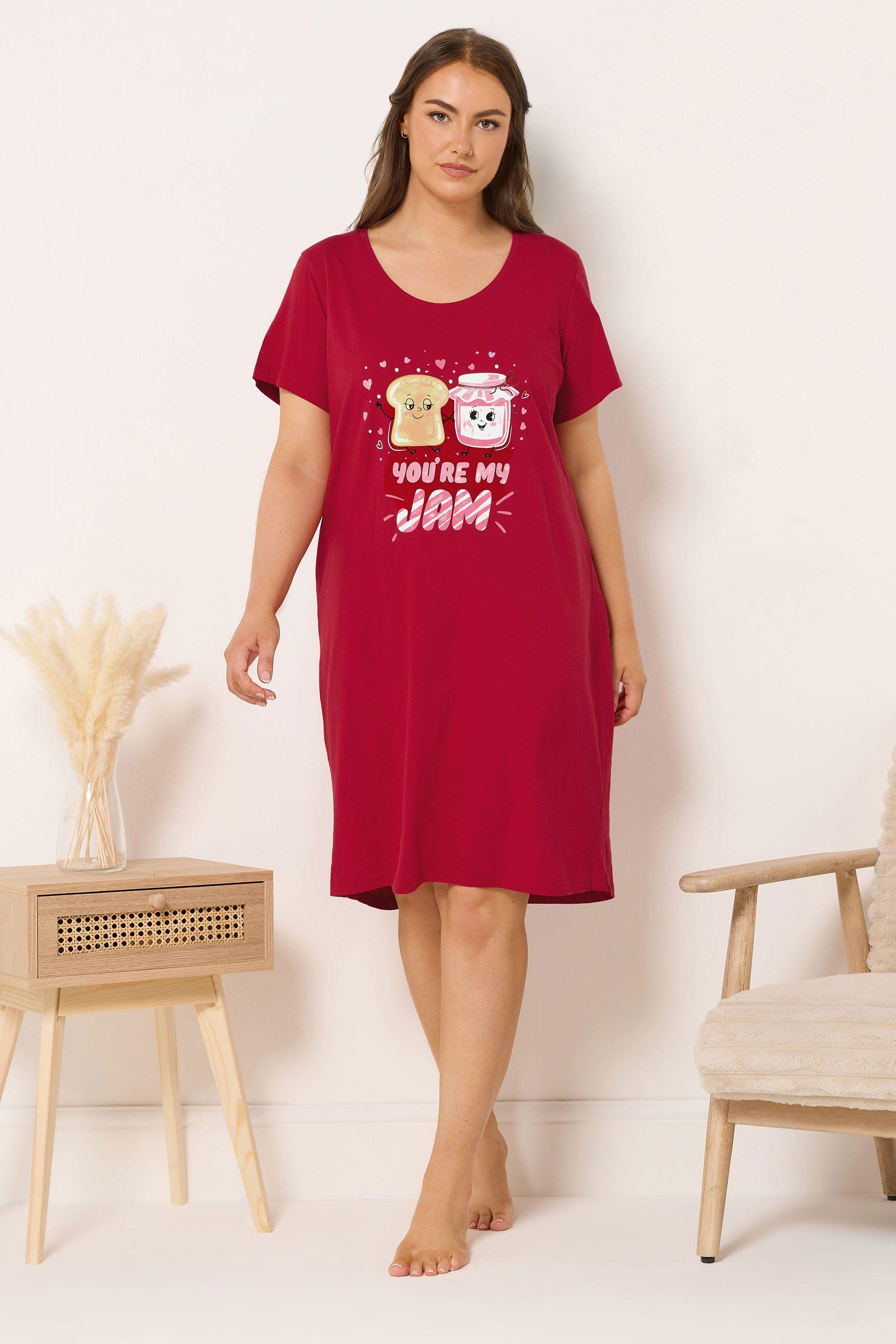 'You're My Jam' Dipped Back Nightdress by YOURS