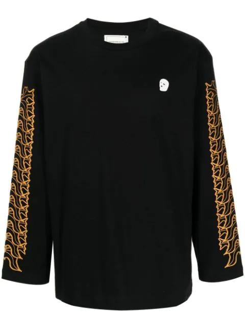 graphic-print long-sleeved T-shirt by YOUTHS IN BALACLAVA