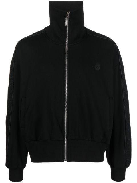 logo-embroidered zip-up sweatshirt by YOUTHS IN BALACLAVA