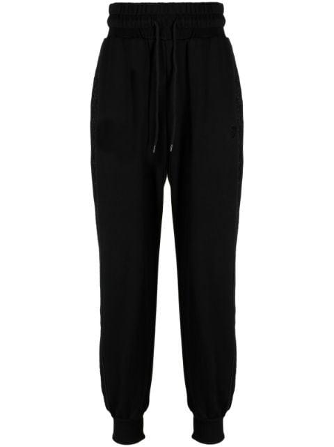 side-stripe cotton track pants by YOUTHS IN BALACLAVA