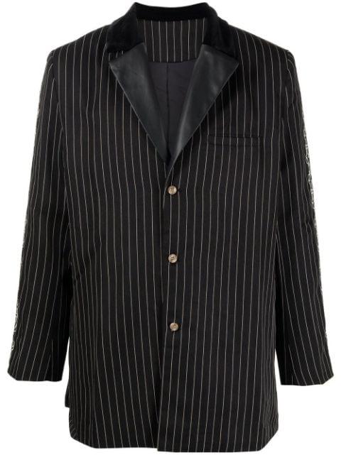 stripe-print single-breasted blazer by YOUTHS IN BALACLAVA