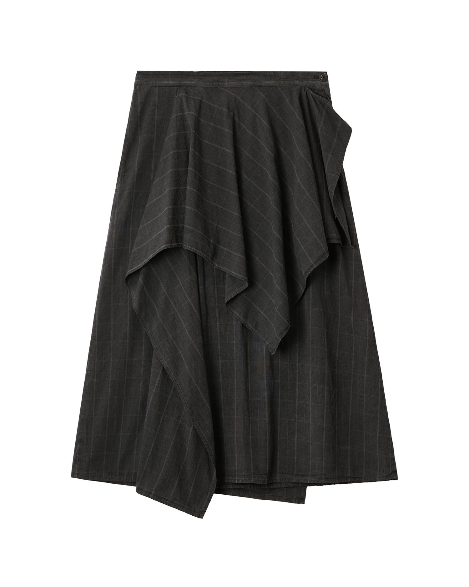 Asymmetric midi skirt by Y'S