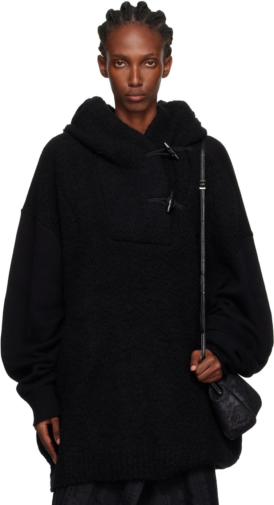 Black Toggle Hoodie by Y'S