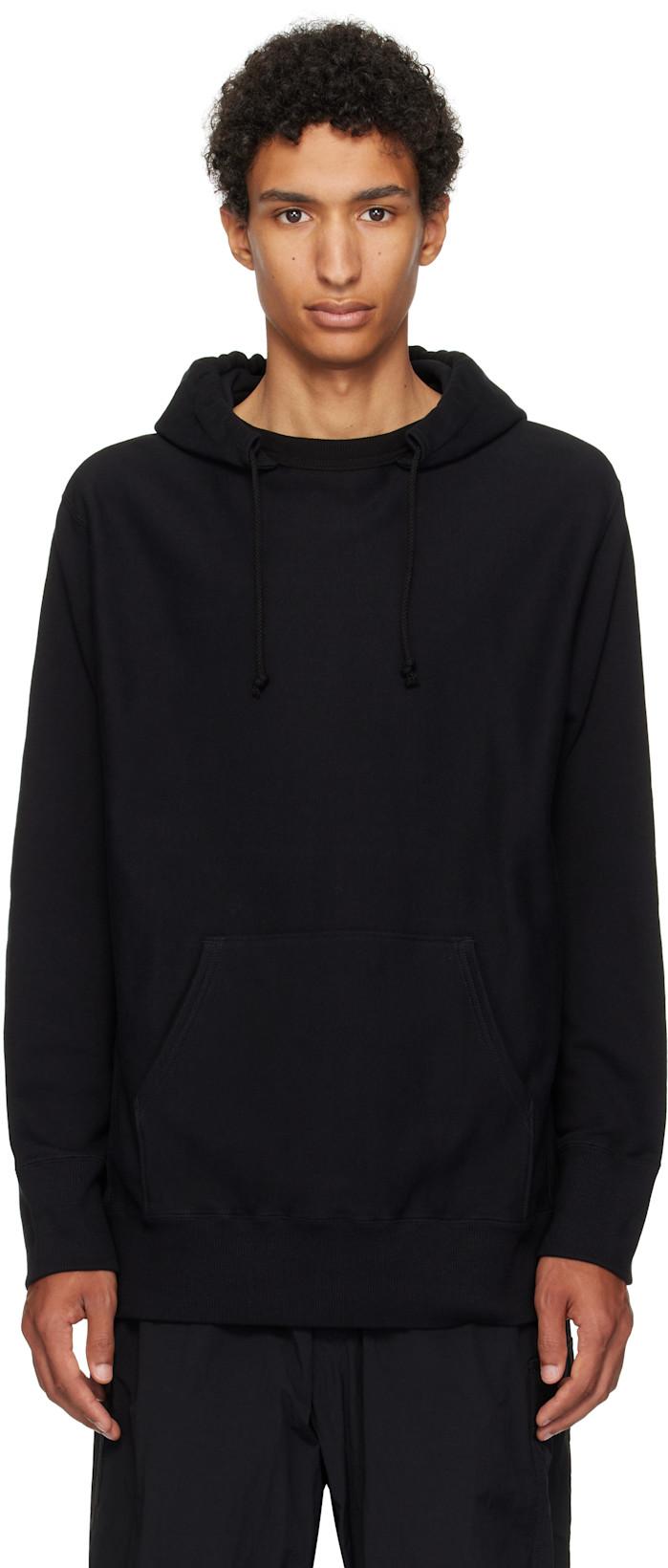 Black French Terry Hoodie by Y'S FOR MEN