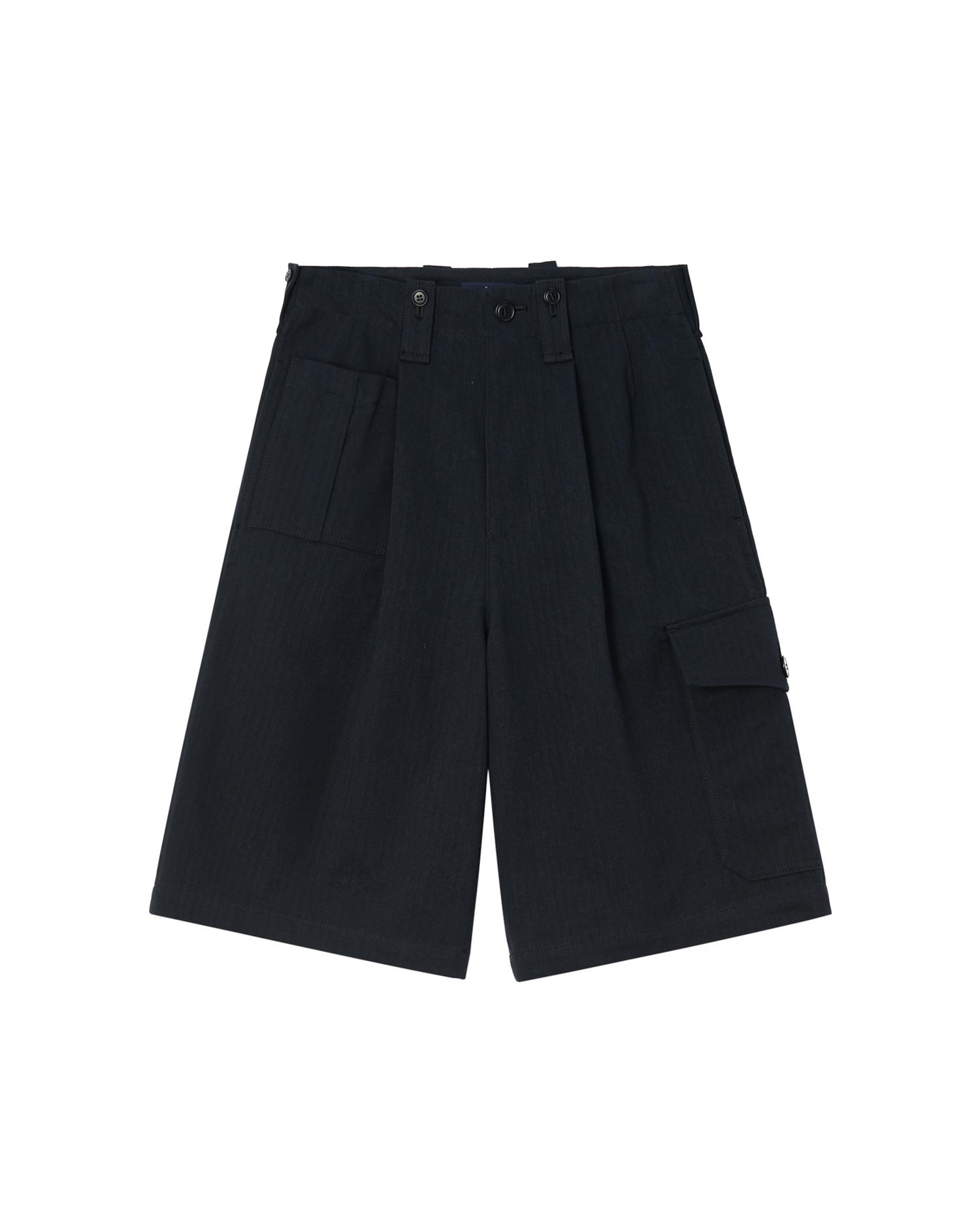 Pleated cargo shorts by Y'S