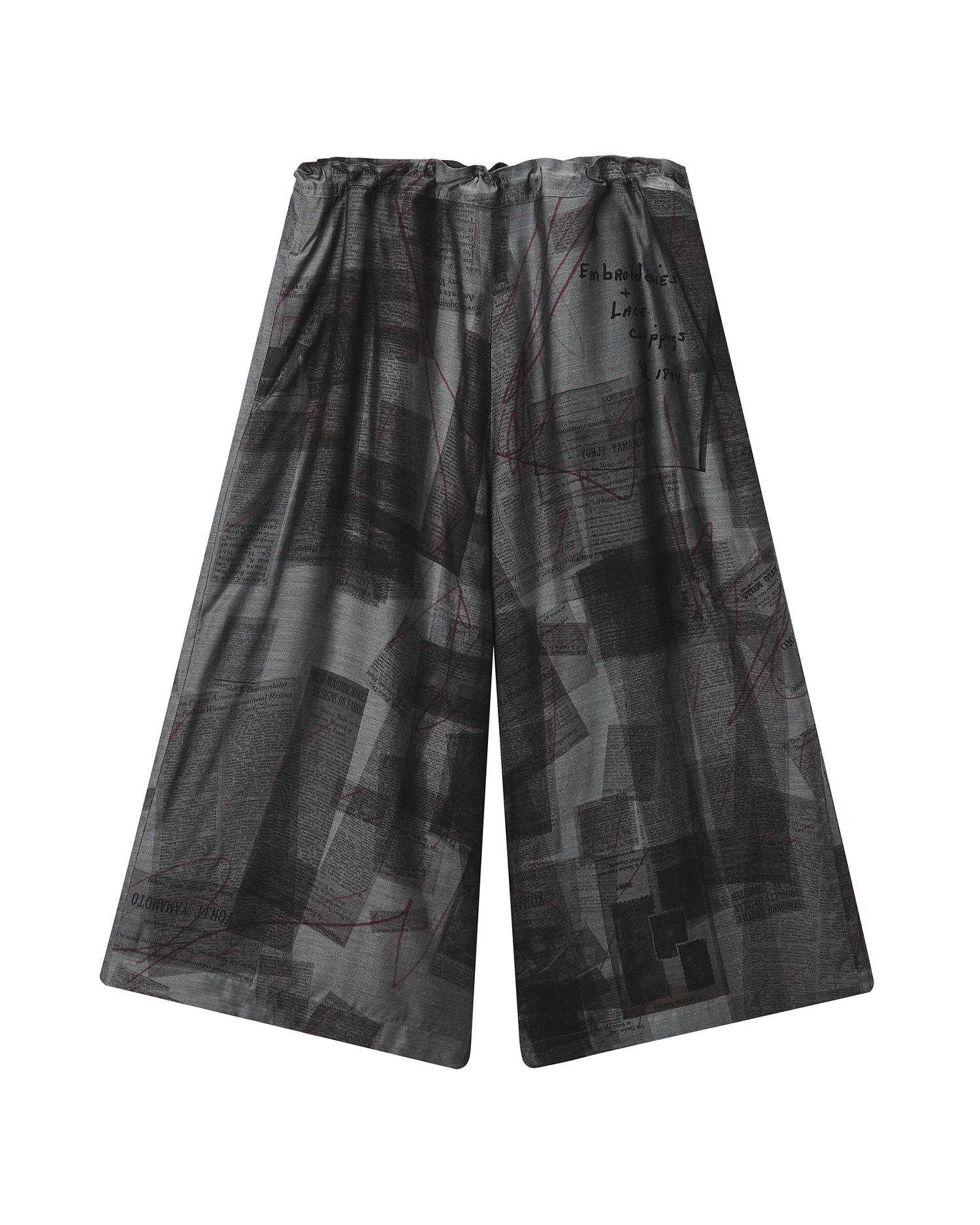 Printed wide-leg pants by Y'S