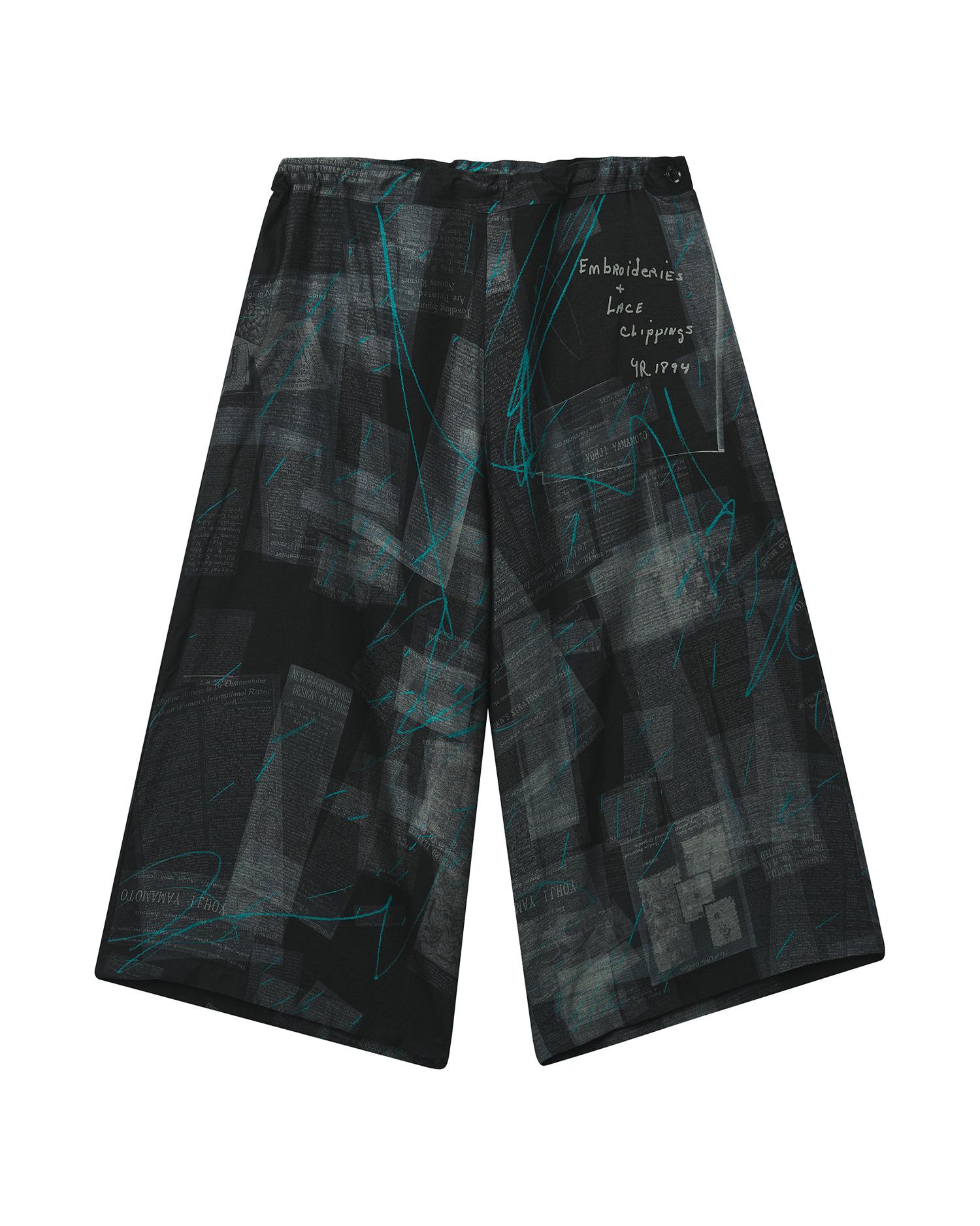 Printed wide-leg pants by Y'S