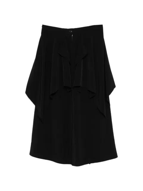 Ta/pe Crepe De Chine drape skirt by Y'S