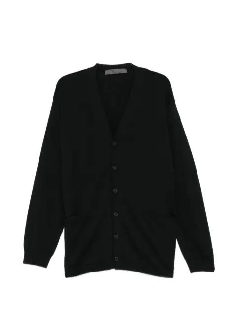 V-neck button-up cardigan by Y'S