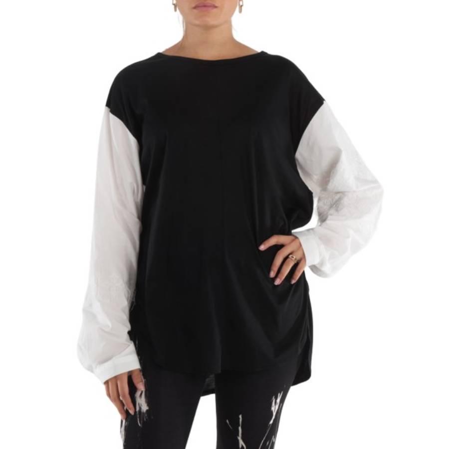 Y'S Round-Neck Lyocell-Blend Sweatshirt by Y'S