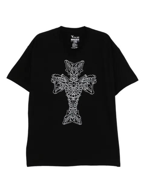 Y's for men × MASSES printed T-shirt by Y'S
