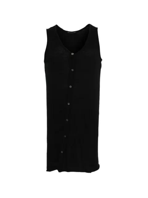 buttoned V-neck T-shirt by Y'S
