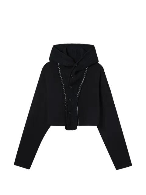 buttoned hoodie by Y'S