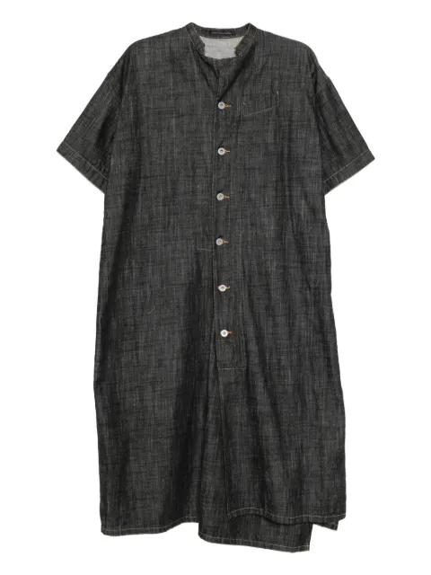 buttoned short-sleeve dress by Y'S
