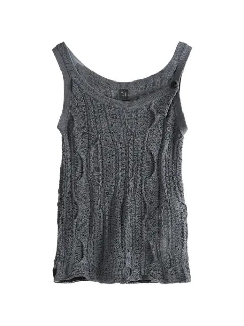 cable-knit top by Y'S