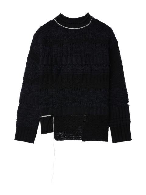contrast-stitching jumper by Y'S