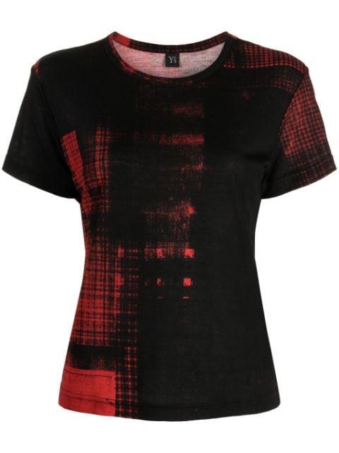 graphic-print jersey T-shirt by Y'S