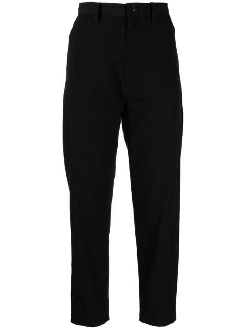 high-waisted cropped trousers by Y'S