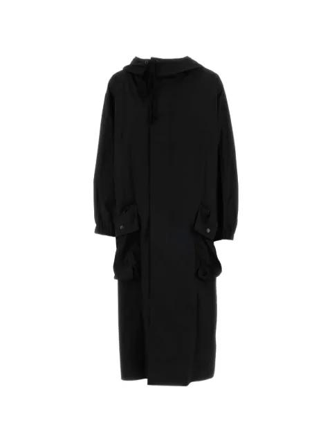 hoodied drawstring coat by Y'S