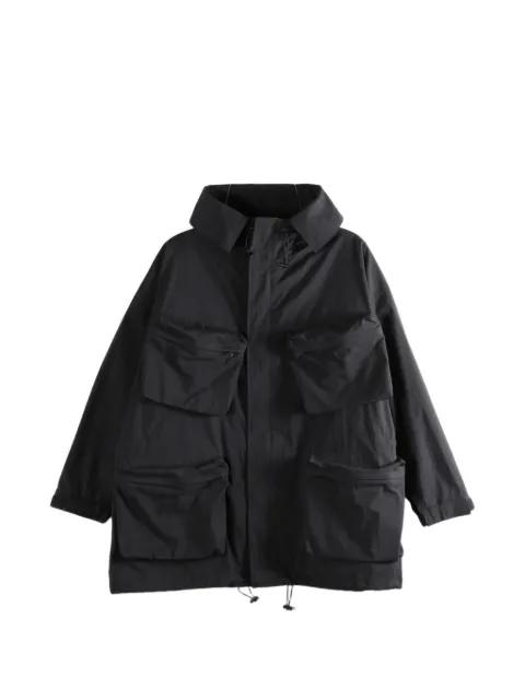 hoodied multi-pocket coat by Y'S