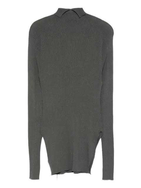 logo-embroidered top by Y'S
