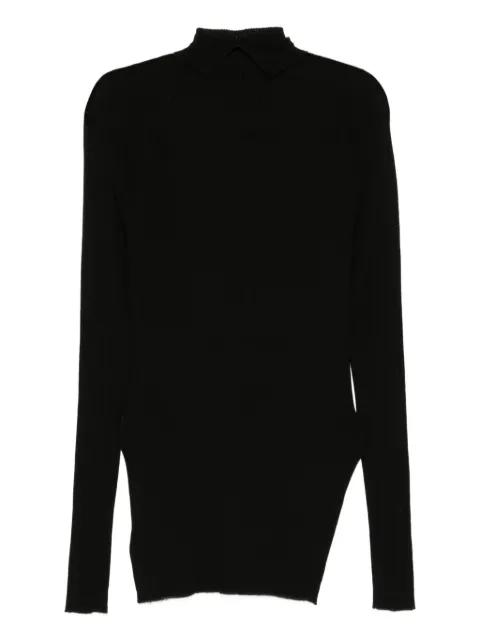 logo-embroidered top by Y'S