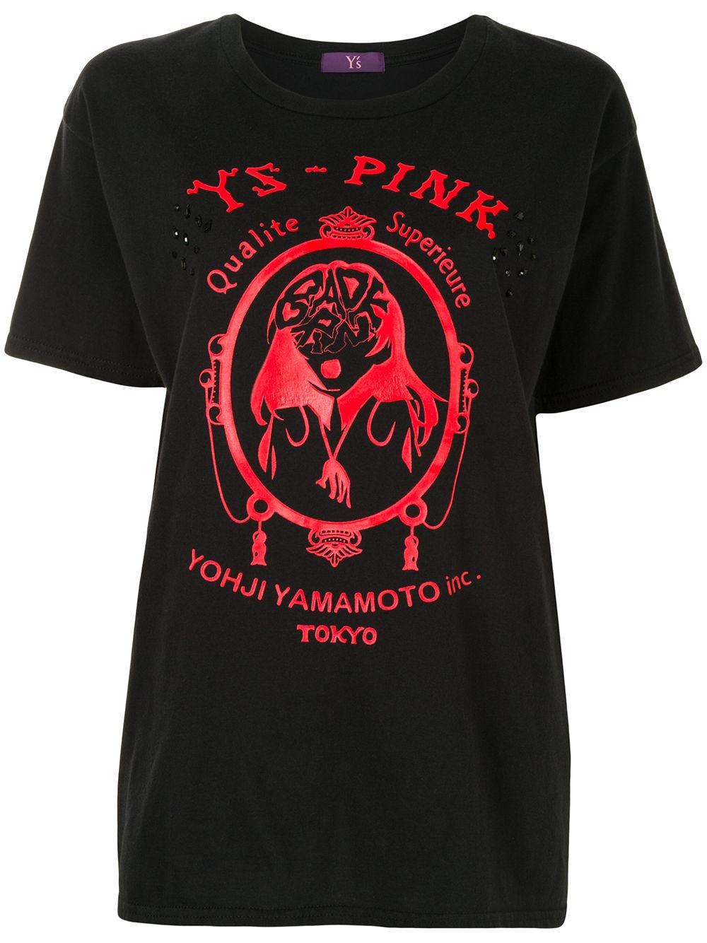 logo-print slim-fit T-shirt by Y'S