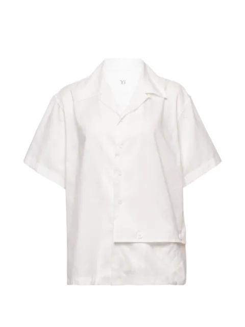 open-collar short-sleeve cotton shirt by Y'S