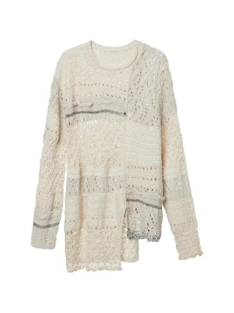 openwork-knit sweater by Y'S
