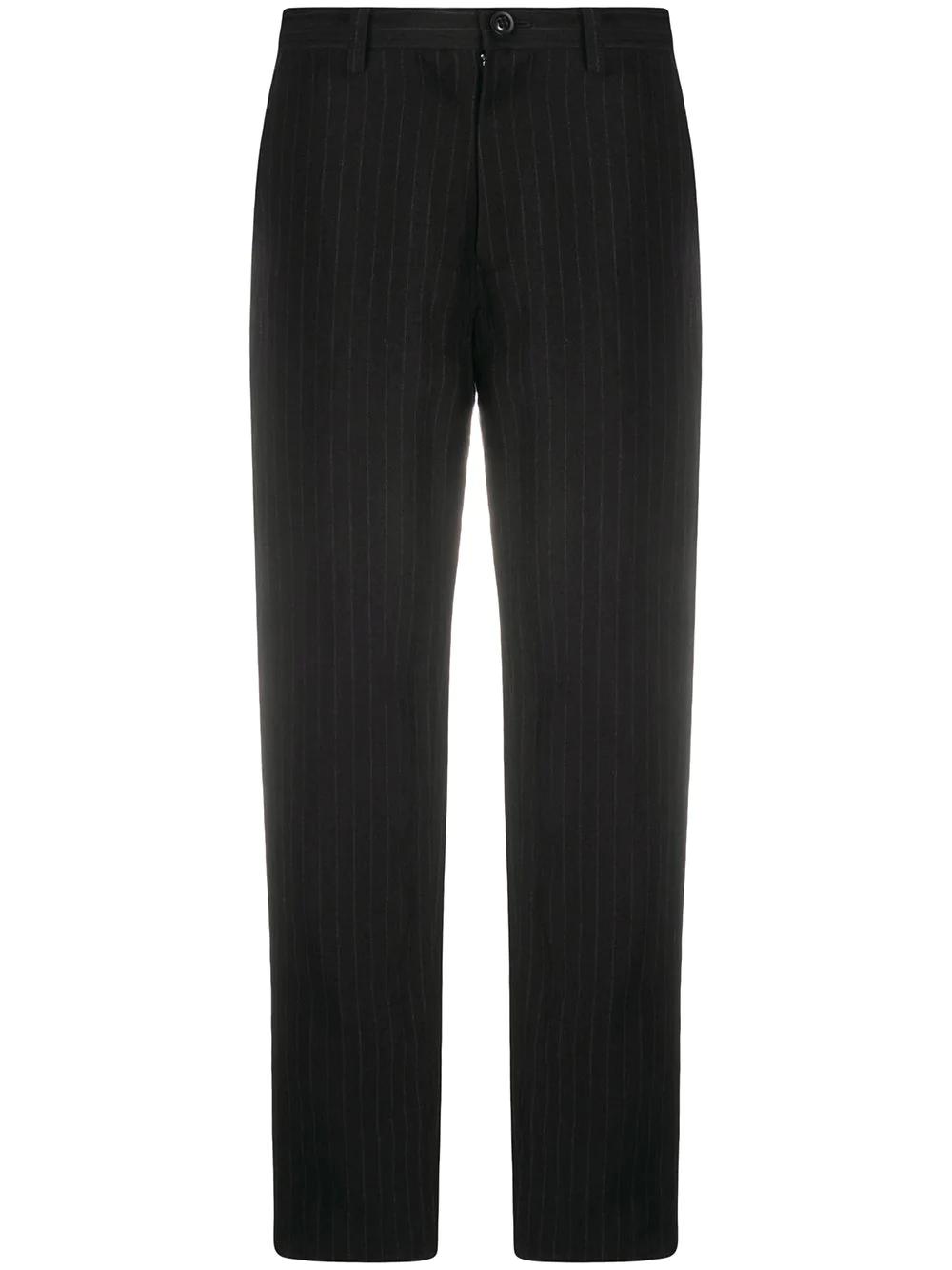 pinstripe straight-leg trousers by Y'S